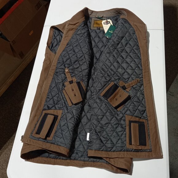 Concealed Carry Canvas Vest - Brown | 4XLT - Picture 4 of 6